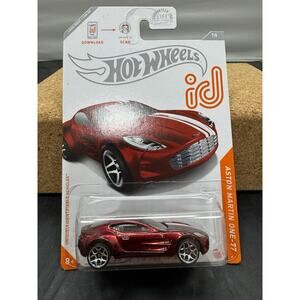 2020 Hot Wheels id Chase Aston Martin One-77 Red Spectraflame 7/8 NFC Scan New
